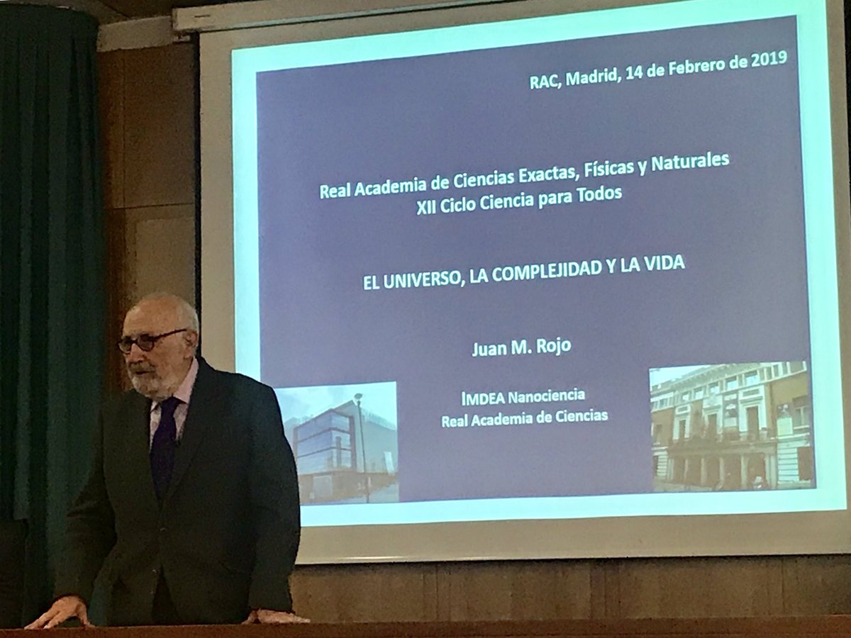 2019 Charla de Juan Rojo en la Real Academia de Ciencias